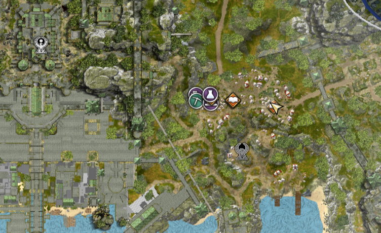 Map location of Esh‑Rumat Qeyara